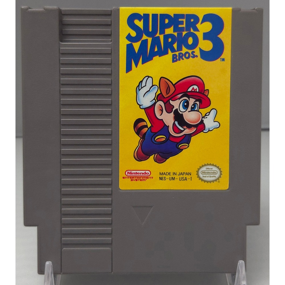 Nintendo NES-UM-USA-1 Super Mario Bros 3 NES Video Game‎ Cartridge NTSC-U